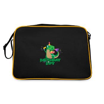 Anniversaire garçon anniversaire garçon Dino - Sac Retro - noir/or - Dos