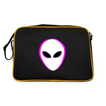 Tête extraterrestre - Sac Retro - noir/or - Dos