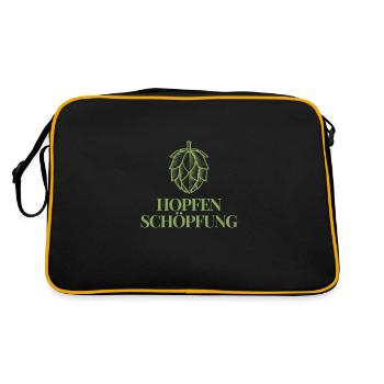 Hops Creation - Retro Bag - black/gold - Back