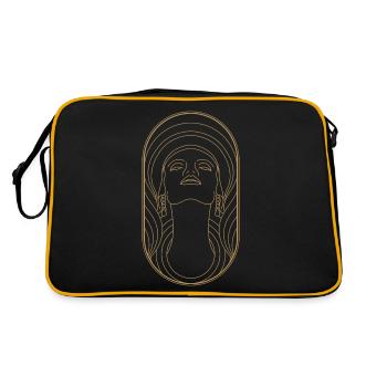 Beauty Artdeco Digital Art Prints - Sammlerstücke - Retro Tasche - Schwarz/Gold - Hinten