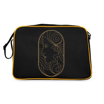 Beauty Artdeco Digital Art Prints - Sammlerstücke - Retro Tasche - Schwarz/Gold - Hinten