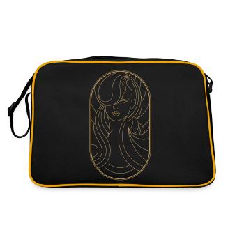Beauty Artdeco Digital Art Prints - Sammlerstücke - Retro Tasche - Schwarz/Gold - Hinten