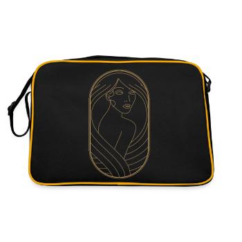 Beauty Artdeco Digital Art Prints - Sammlerstücke - Retro Tasche - Schwarz/Gold - Hinten