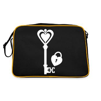 Partner Look Couple Partner Couple Couple Family - Retro Bag - black/gold - Back