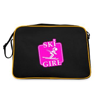 Ski Girl Skiing Girls - Sac Retro - noir/or - Dos