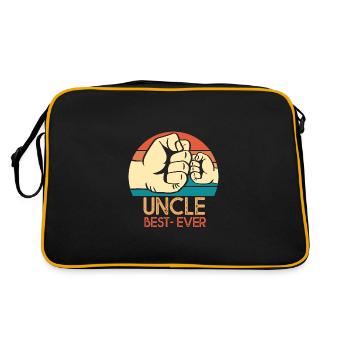 Gift uncle uncle best ever uncle uncle - Retro Bag - black/gold - Back
