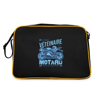 motard parfait vétéinaire parfait - Sac Retro - noir/or - Dos