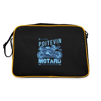 motard parfait poitevin parfait - Sac Retro - noir/or - Dos