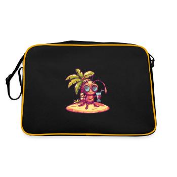 Ant Summer Beach Comic - Retro Bag - black/gold - Back