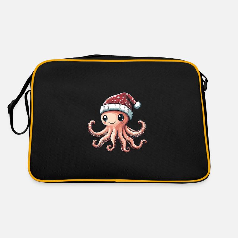 Bande dessinée de Noël Octopus Sac Retro