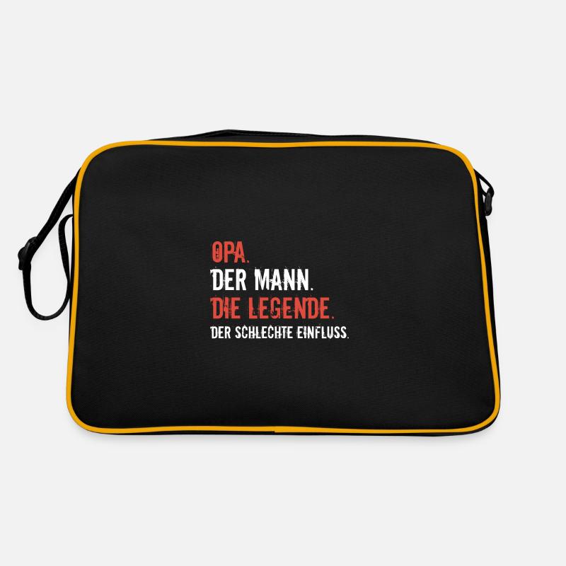 Lustiges Opa Sprüche Geschenk Retro Tasche