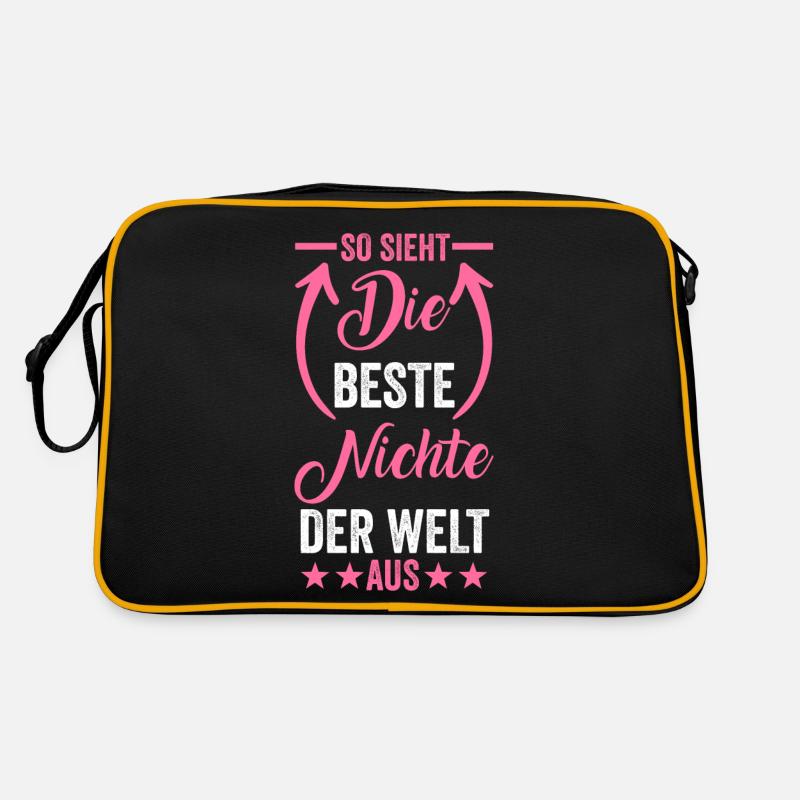 Beste Nichte Der Welt Retro Tasche