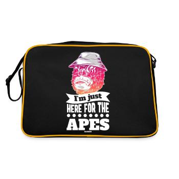 I'm Just Here For The Apes - Retro Bag - black/gold - Back