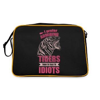 I prefer Tiger - Retro Bag - black/gold - Back