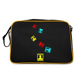 Stamp icon - Retro Bag - black/gold - Back