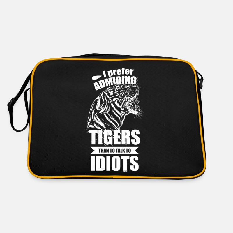 Tiger exotic cat Retro Bag