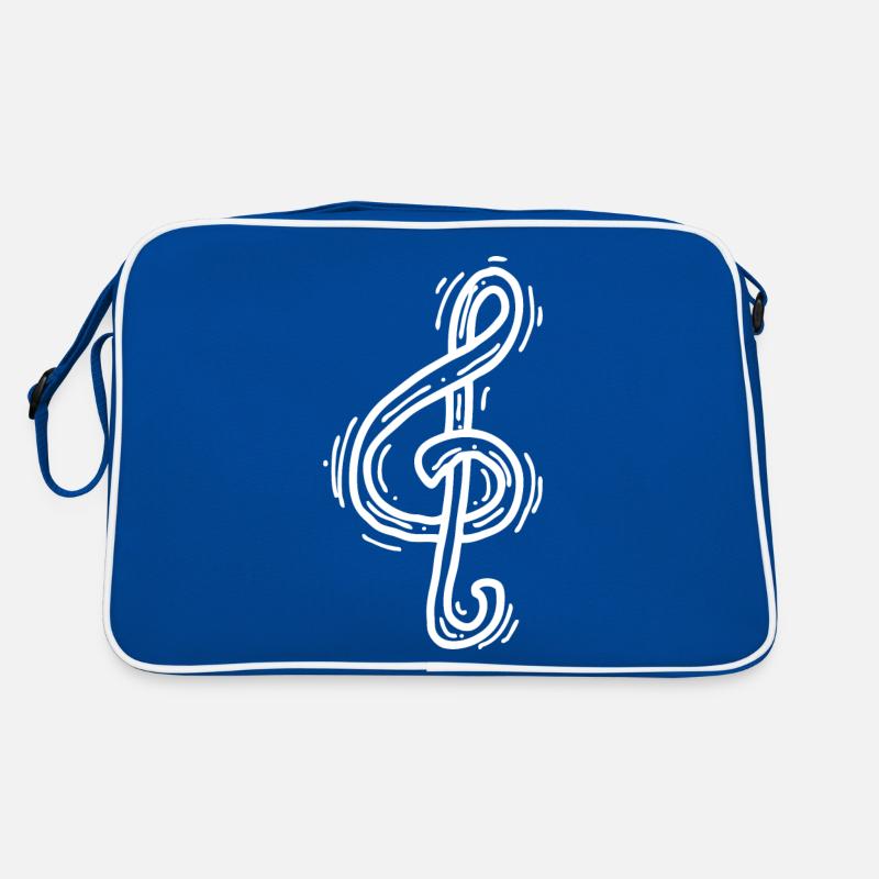 Joyful music note Retro Bag