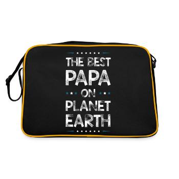 Best Dad Quote Dad Father's Day - Retro Bag - black/gold - Back