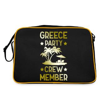 Greece Party Crew - Retro Bag - black/gold - Back