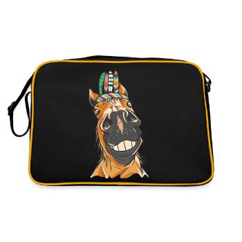 Chevaux de l’Ouest sauvage Western Chevaux Cheval Gaul Ross - Sac Retro - noir/or - Dos