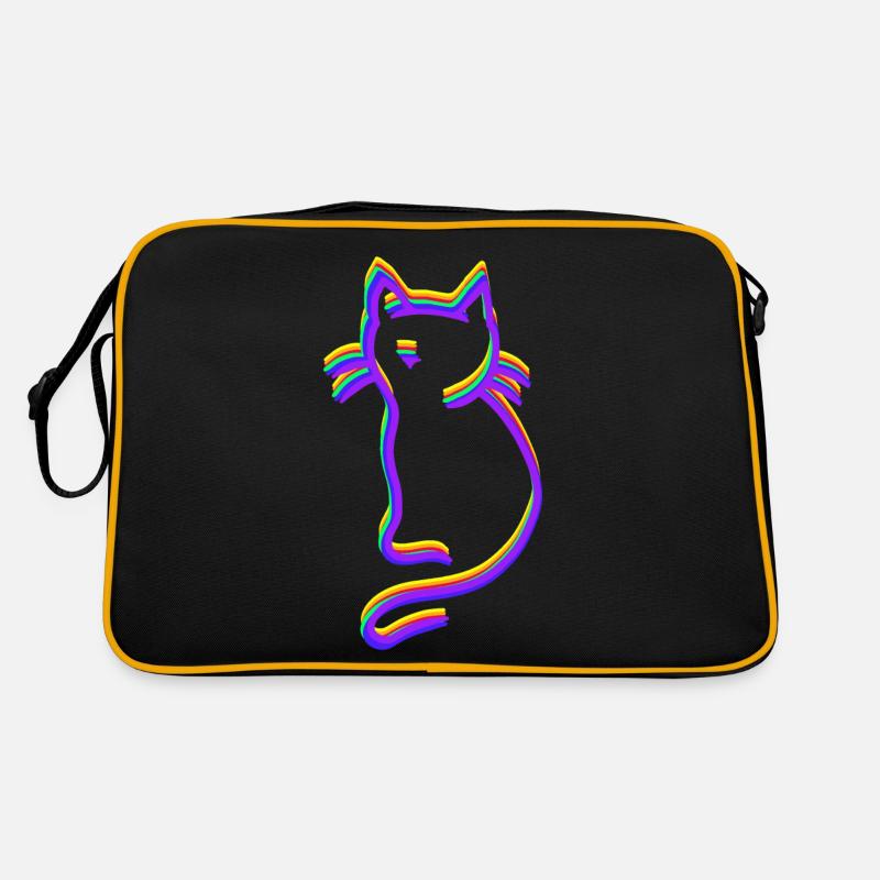 Chat arc-en-ciel LGBT Sac Retro