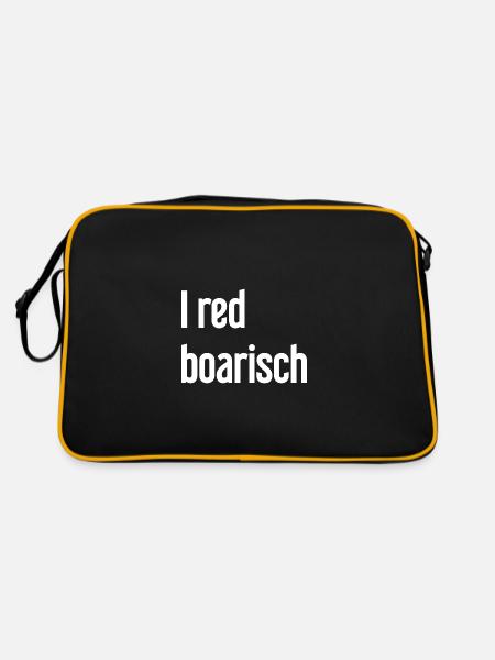 I red boarisch - Retro Bag - black/gold - Back