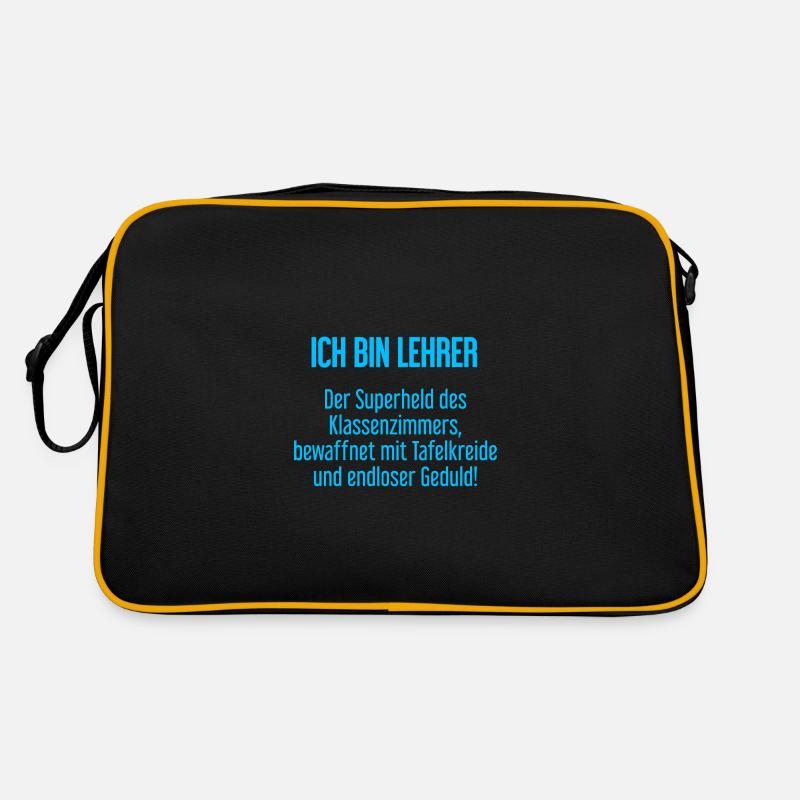 Lehrer - Der Superheld des Klassenzimmers! Retro Tasche