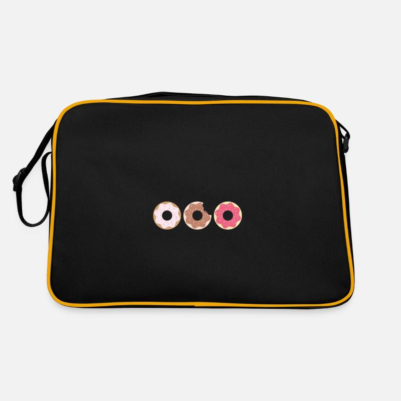 Tripple Donuts Donut Donut - Retro Tasche - Schwarz/Gold