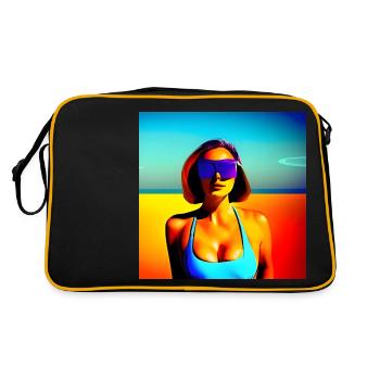 Dernier soleil sur Mars - Sac Retro - noir/or - Dos
