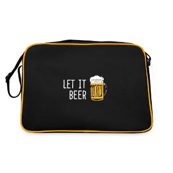 Funny Malle Sayings Beer Summer Holiday Alcohol - Retro Bag - black/gold - Back