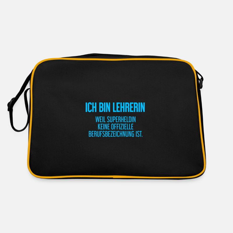 Lehrerin - Mein offizieller Superhelden-Beruf! Retro Tasche