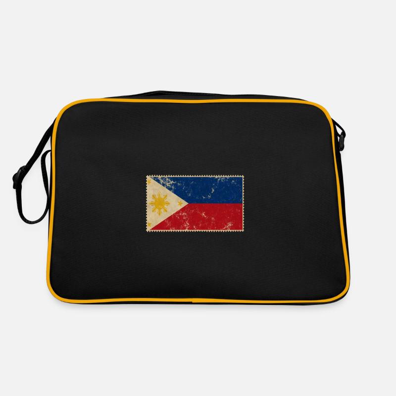 Philippinen - Retro Tasche - Schwarz/Gold