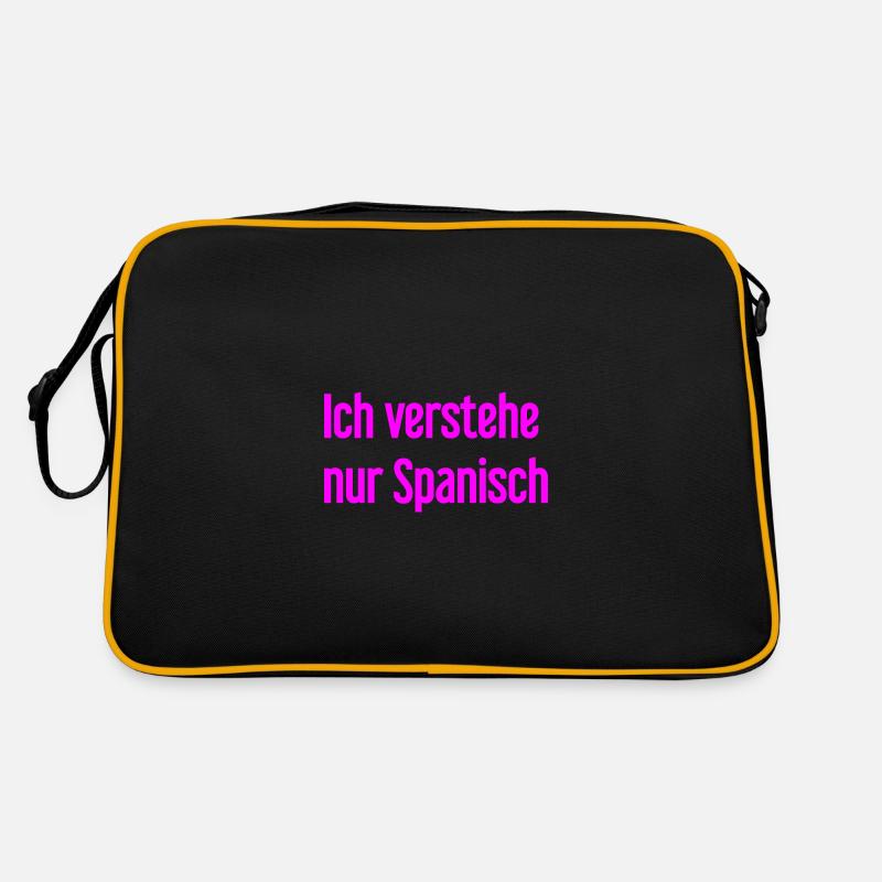 Ich verstehe nur Spanisch Retro Tasche