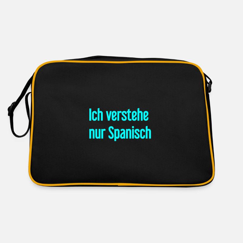 Ich verstehe nur Spanisch Retro Tasche
