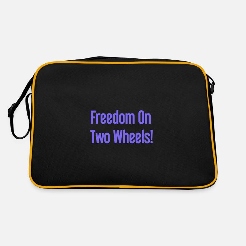 Freedom on Two Wheels - Cyclist Design Retro Bag