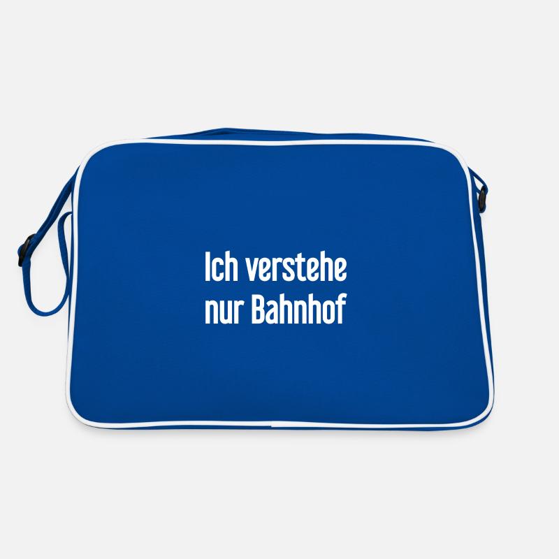 Ich verstehe nur Bahnhof Retro Tasche