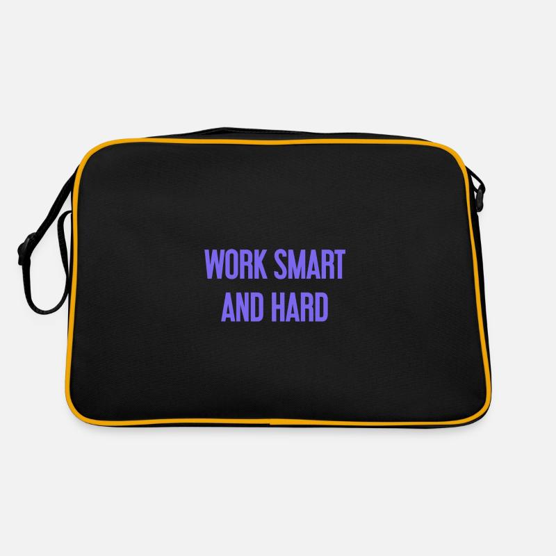 Work Smart and Hard – Success motto for doers Retro Bag