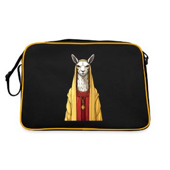 Lama chrétien chrétien - Sac Retro - noir/or - Dos