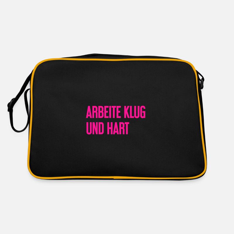 Work Smart And Hard – Success Motto For Doers Retro Bag