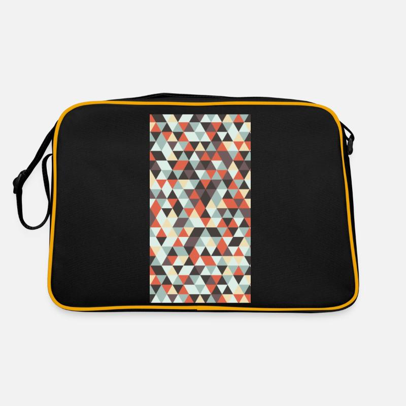 Triangle pattern Retro Tasche