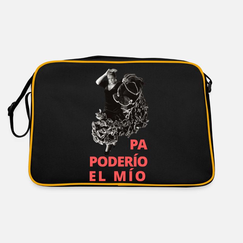 Lola Flores _ Pa poderio, el mio - rouge - noir Sac Retro