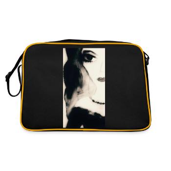 Not half a woman! - Sac Retro - noir/or - Dos