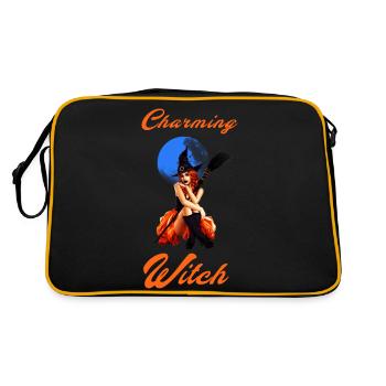 Charming Witch - Retro Bag - black/gold - Back