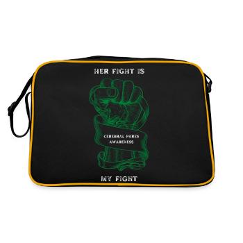 Her fight is my fight - Retro Bag - black/gold - Back