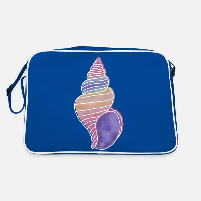 « Snail Shell », Boho Line Art Design, « Shells » Sac Retro