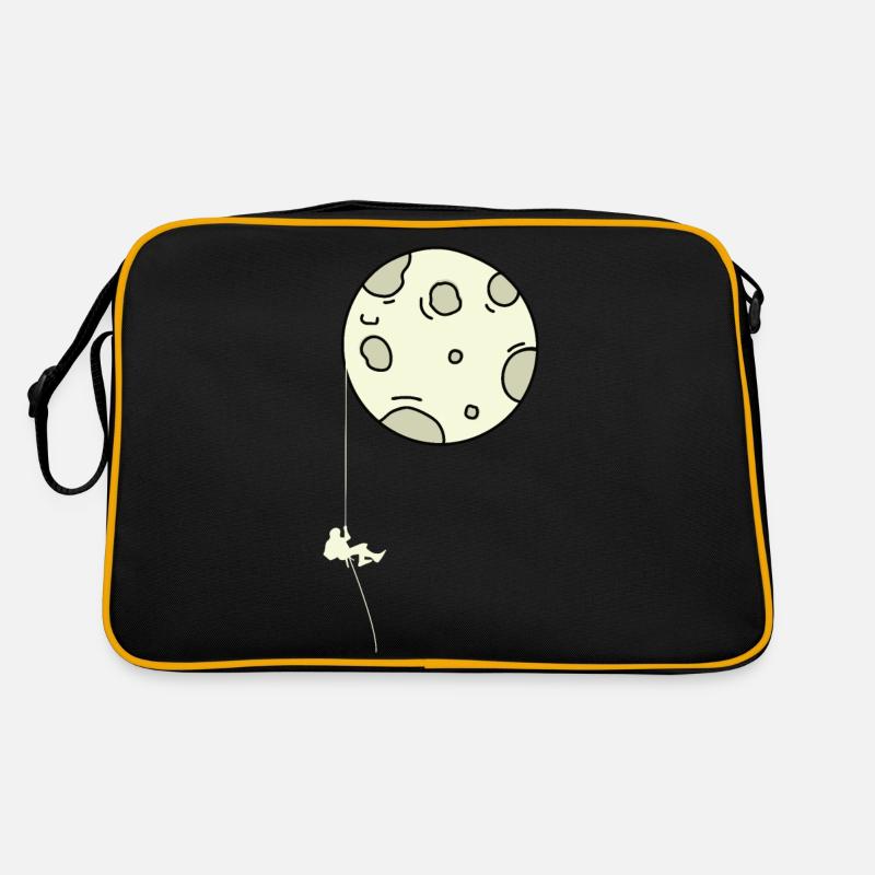 Moon Climber Climbing The Moon Retro Bag