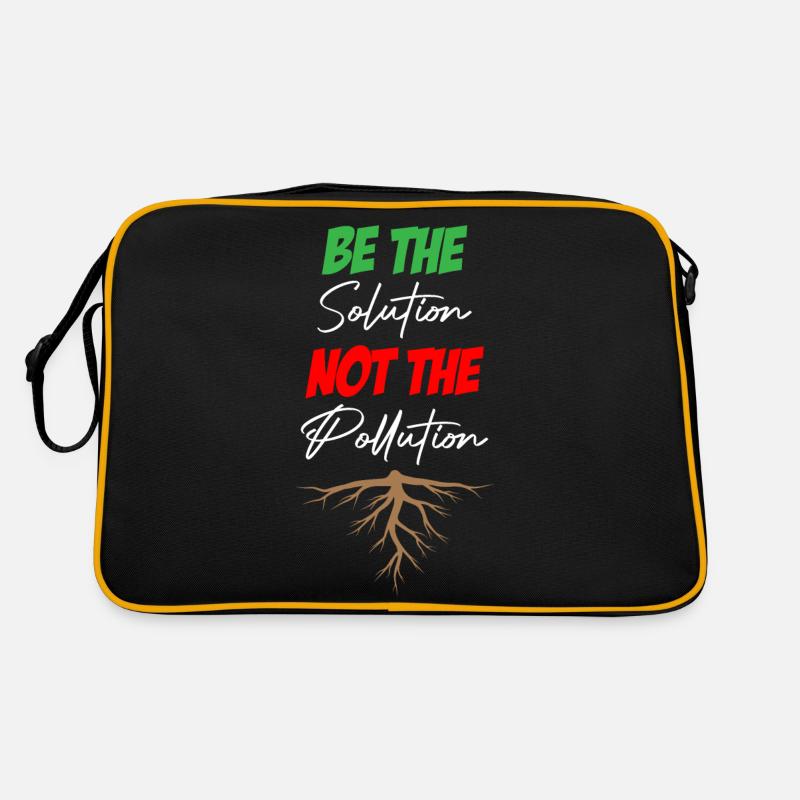 Soyez la solution, pas la pollution Sac Retro