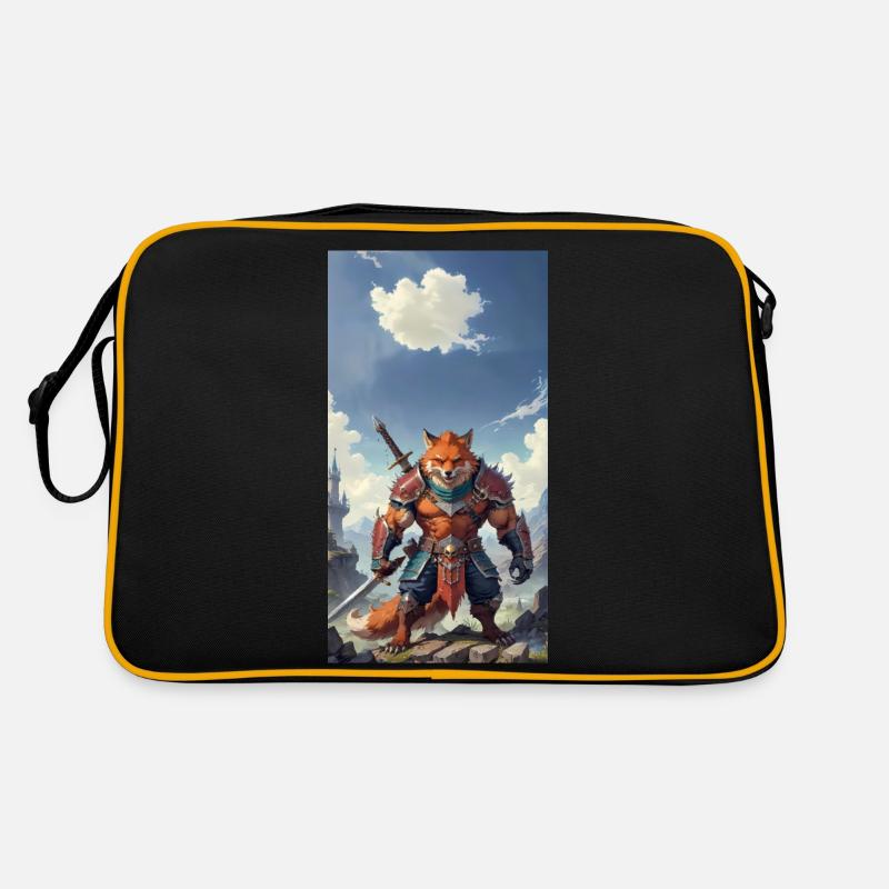 A monstrous behemoth beast a red fox as fantasy Retro Bag
