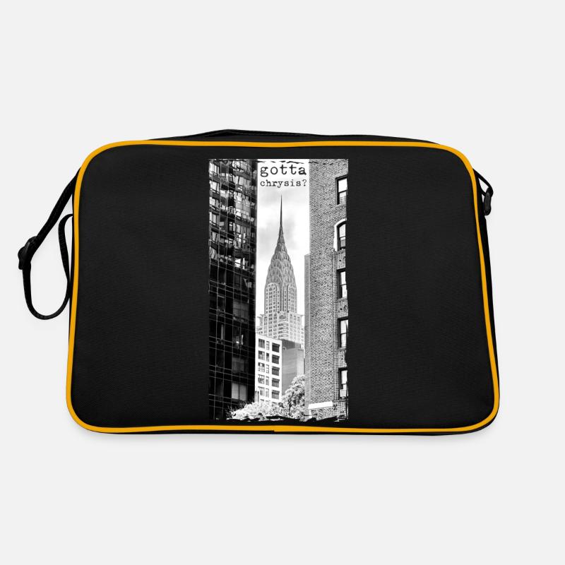 gotta chrysis? - Retro Tasche - Schwarz/Gold
