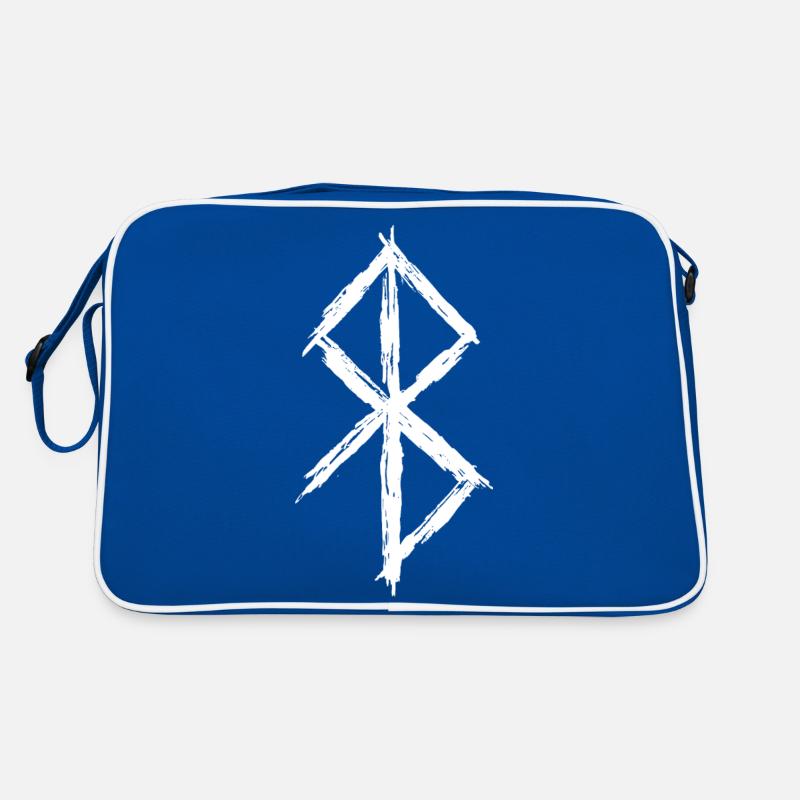 Bindrune Rune Peace Symbol Retro Bag
